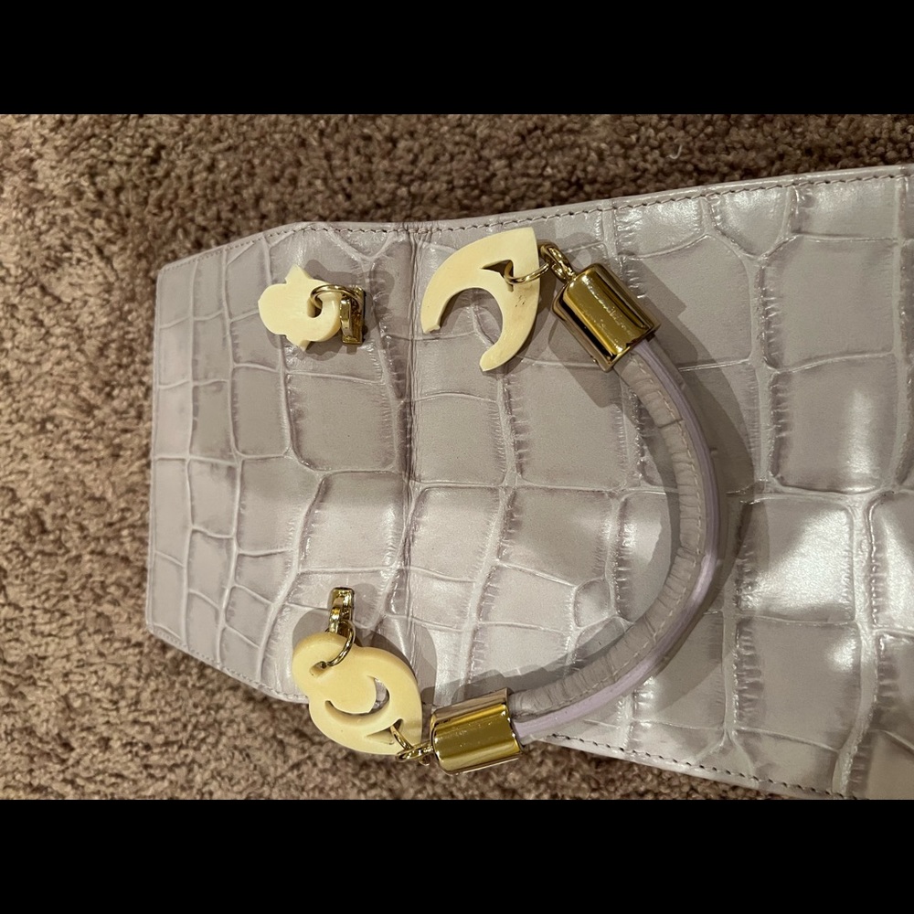 Nile Croc Embossed Leather Top Handle Bag
BROTHER VELLIES - Picture 2 of 8